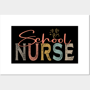 Retro School Nurse Nursing School Student Nurse In Progress Posters and Art